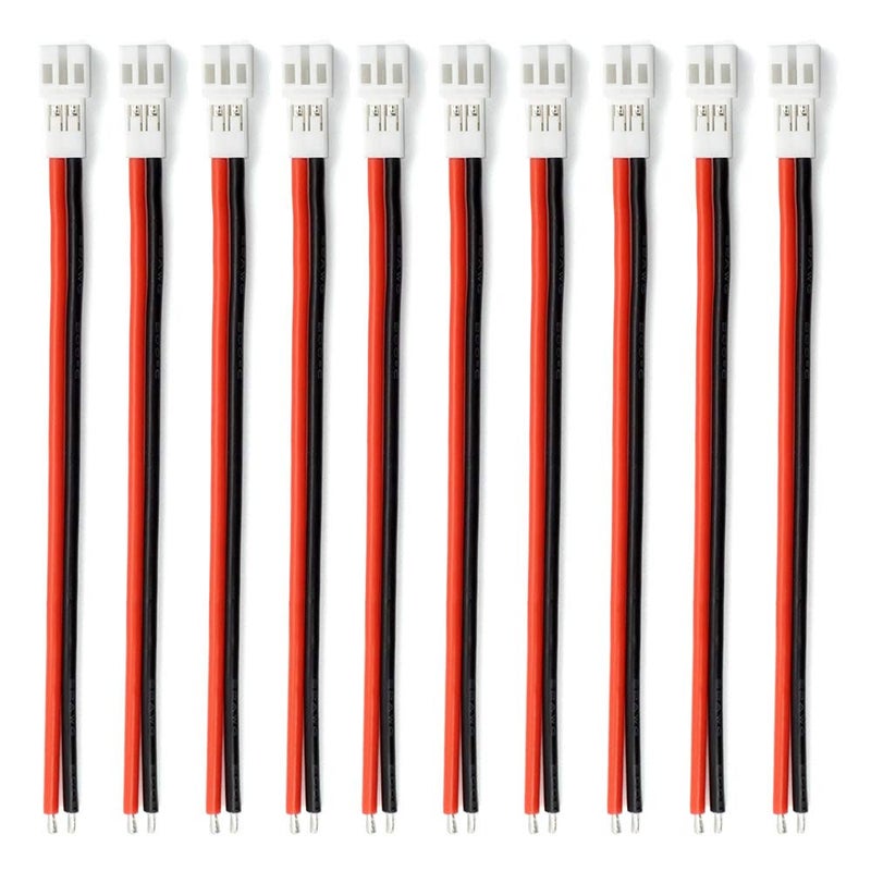 elechawk 10pcs Upgraded Tiny Whoop JST-PH 2.0 Female Connector Cable for Battery JJRC H36 H67 Blade Inductrix E010 E013 - Image 1